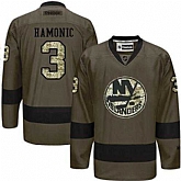 Glued New York Islanders #3 Travis Hamonic Green Salute to Service NHL Jersey,baseball caps,new era cap wholesale,wholesale hats